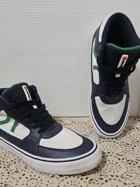 Airwalk Men's Navy, White & Green High-Top Sneakers